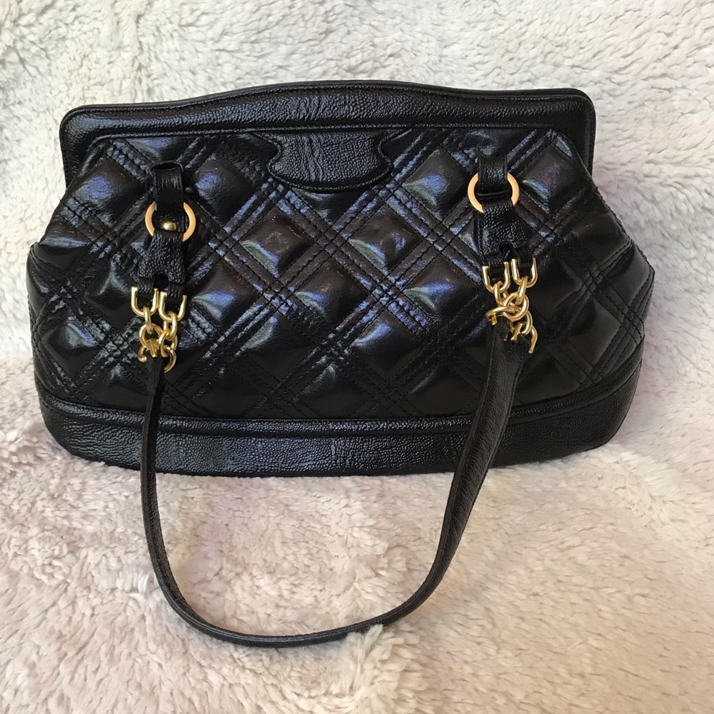 BRAHMIN Black Quilted Leather Handbag - Picture 2 of 8